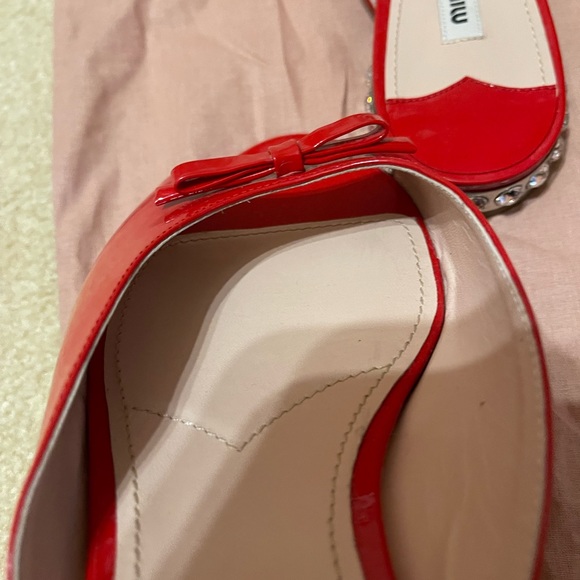 Authentic Miu Miu sandals in RED - Picture 7 of 12